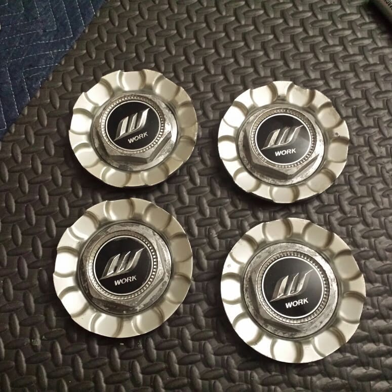 Work VSMX Silver Center Caps