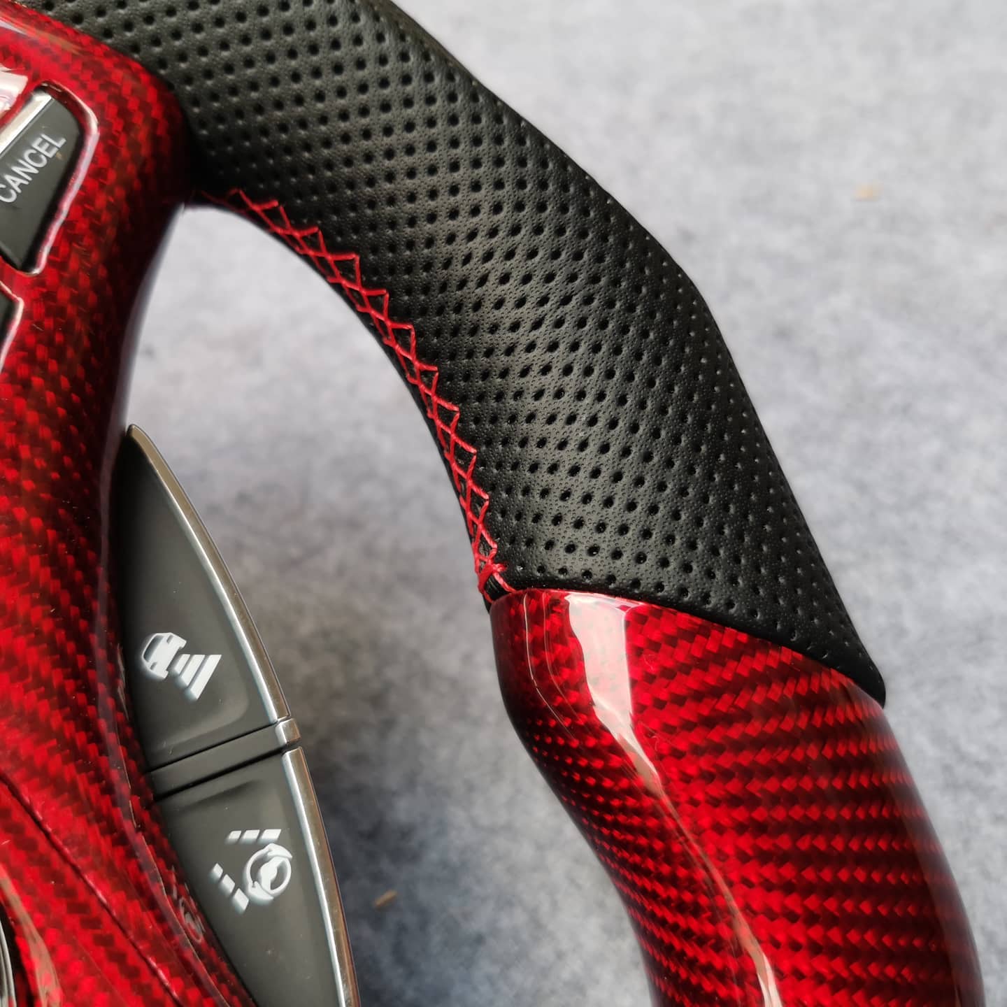 2015-2020 Acura TLX Red carbon fiber steering wheel - Image 6